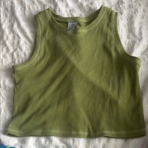 Zine Clothing Green Tank Top Casual Cotton